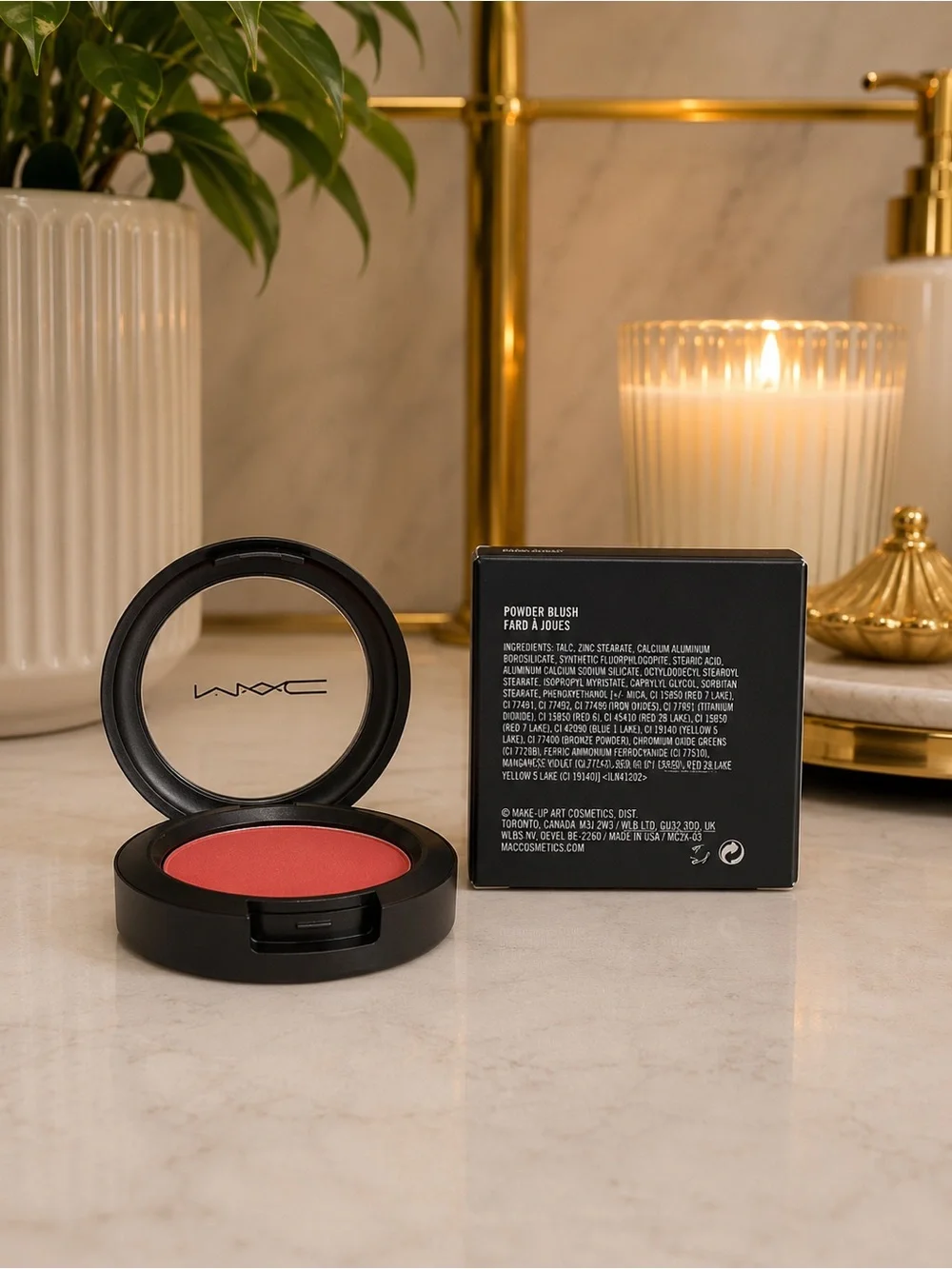 MAC Burnt Pepper Powder Blush + Hyper Real SkinCanvas Balm Duo NEW